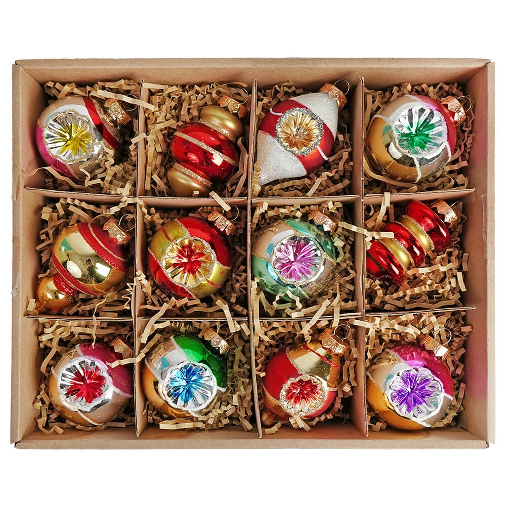 Cheapest 🥰 Traditions Bright Vintage Ornaments Set/12 ❤️ 4 Cheapest 🥰 Traditions Bright Vintage Ornaments Set/12 ❤️ - Image 2