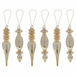Best deal ✨ Traditions Box Of Gold Finial Ornaments Set/6 🛒