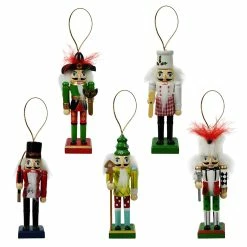 Discount 🔔 Traditions Wood Nutcracker Ornaments Set/5 🎉