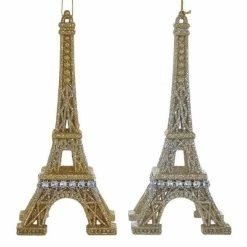 Top 10 🛒 Traditions Glittered Eiffel Tower Ornaments Set/2 👏
